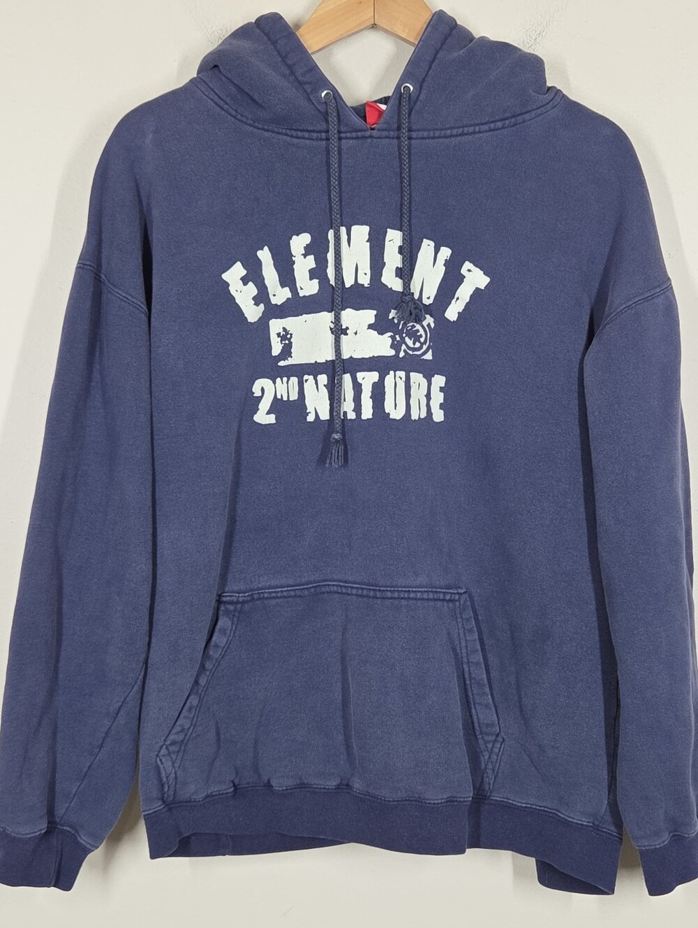 Vtg Y2K Element Skateboards 2nd Nature Blue Hoodie Skater Grunge